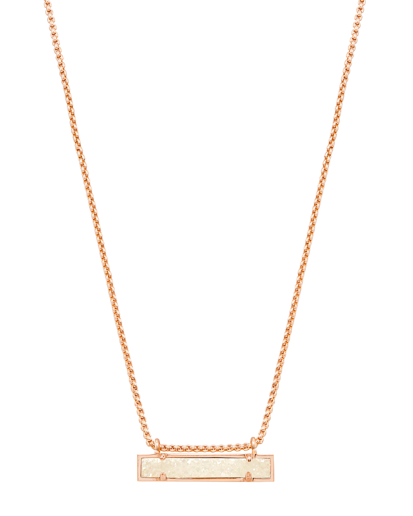 KENDRA SCOTT Leanor Necklace in Aqua Drusy, high quality Gold Plated